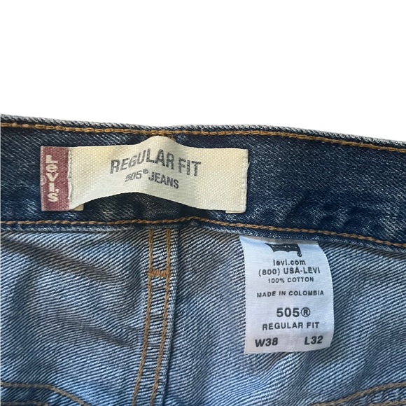 Vintage Men’s Levi’s 505 Jeans 38x32 - Picture 5 of 9